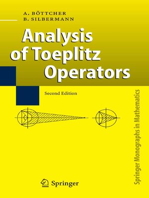 cover image of Analysis of Toeplitz Operators